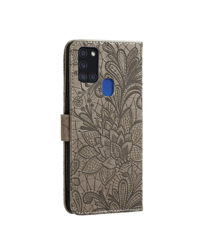 Housse Samsung Galaxy A21s Fleur Dentelle Chic - photo 8