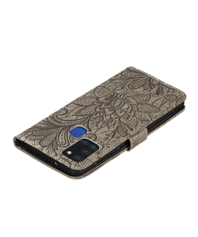 Housse Samsung Galaxy A21s Fleur Dentelle Chic - photo 11