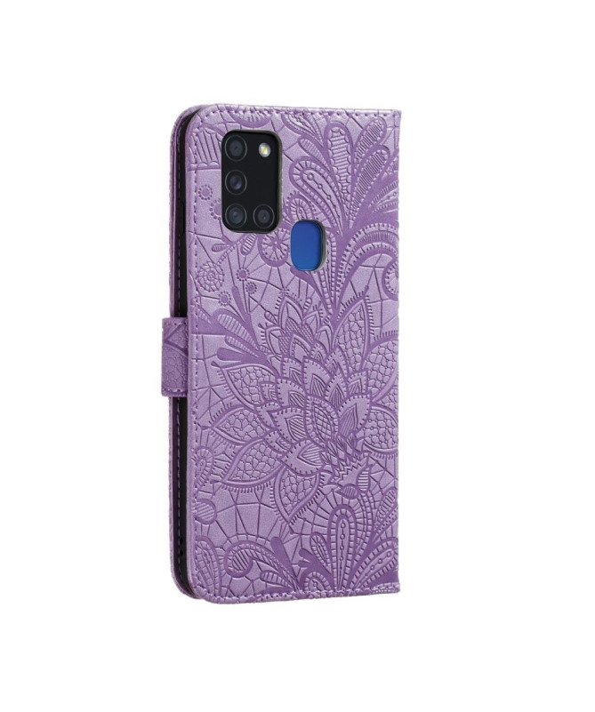 Housse Samsung Galaxy A21s Fleur Dentelle Chic - photo 15