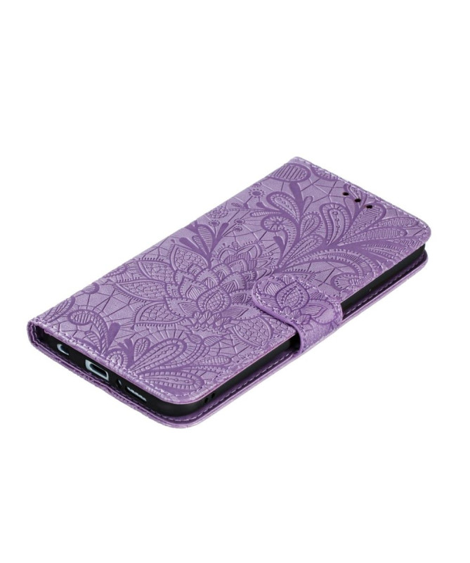 Housse Samsung Galaxy A21s Fleur Dentelle Chic - photo 17