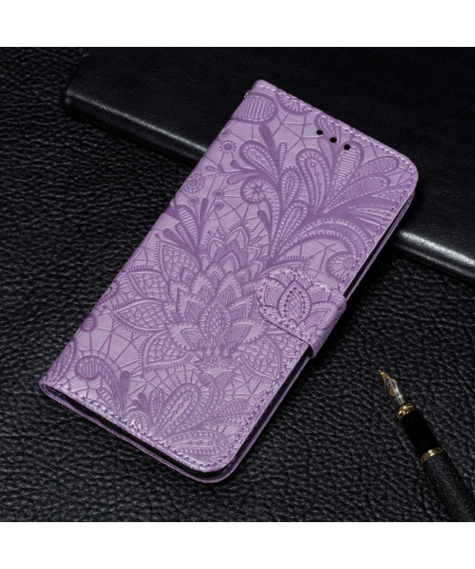Housse Samsung Galaxy A21s Fleur Dentelle Chic - photo 20