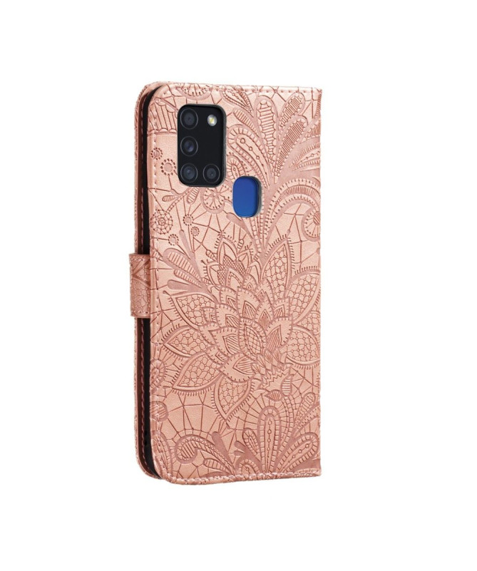 Housse Samsung Galaxy A21s Fleur Dentelle Chic - photo 22