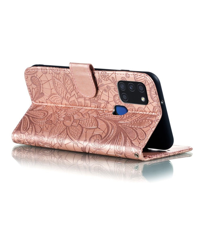Housse Samsung Galaxy A21s Fleur Dentelle Chic - photo 25