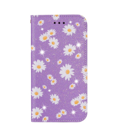 Housse Samsung Galaxy A51 5G Marguerites - Violet