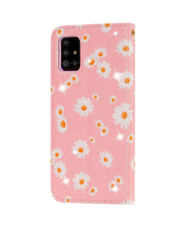 Housse Samsung Galaxy A51 5G Marguerites - Rose