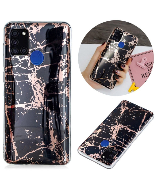 Coque Samsung Galaxy A21s Marbre Métallisé