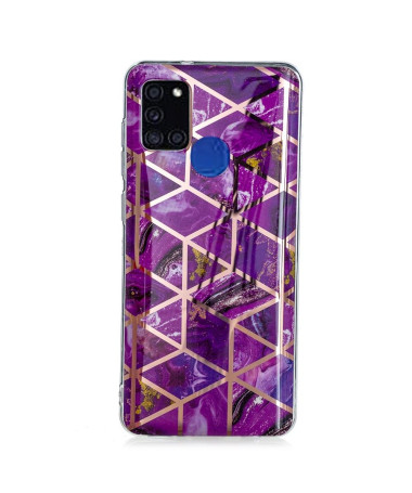 Coque Samsung Galaxy A21s Géométrie Violet