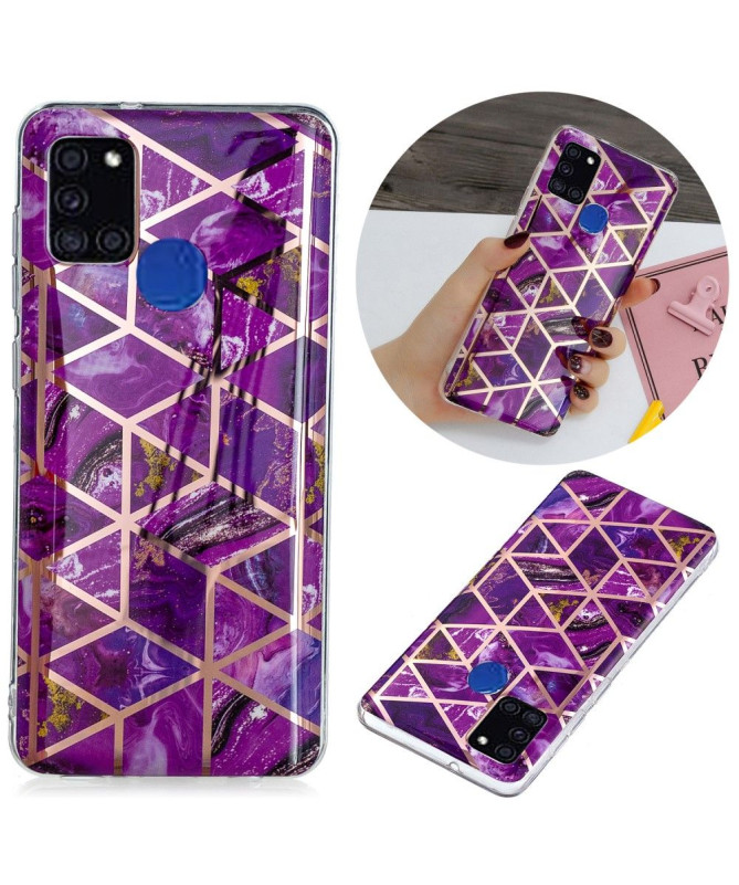 Coque Samsung Galaxy A21s Géométrie Violet