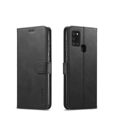 Étui Samsung Galaxy A21s Tommy Style Effet Cuir - Noir