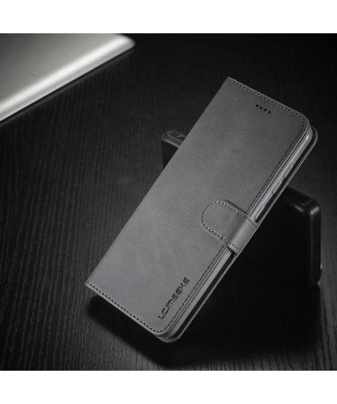 Étui Samsung Galaxy A21s Tommy Style Effet Cuir - Gris