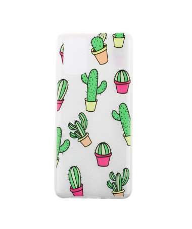 Coque Samsung Galaxy A41 transparente cactus