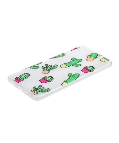 Coque Samsung Galaxy A41 transparente cactus