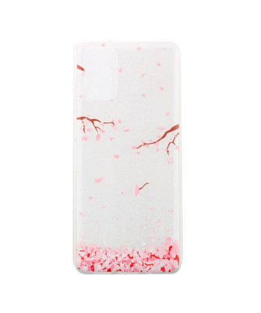 Coque Samsung Galaxy A41 pétales de fleurs