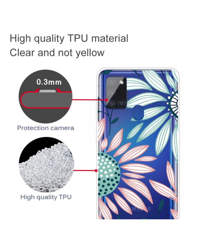 Coque Samsung Galaxy A21s Daisy fleurs