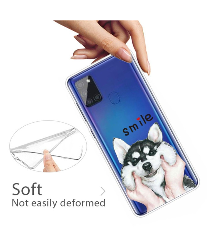 Coque Samsung Galaxy A21s Smile Chien