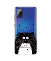 Coque Samsung Galaxy A21s chats noir et blanc