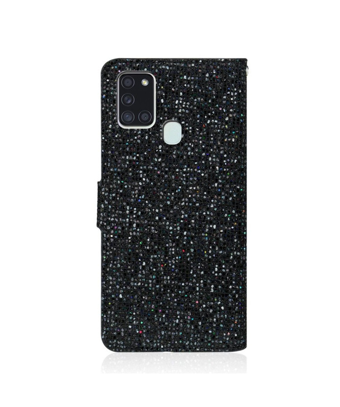 Housse Samsung Galaxy A21s Glitter Porte Cartes