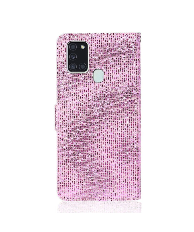Housse Samsung Galaxy A21s Glitter Porte Cartes