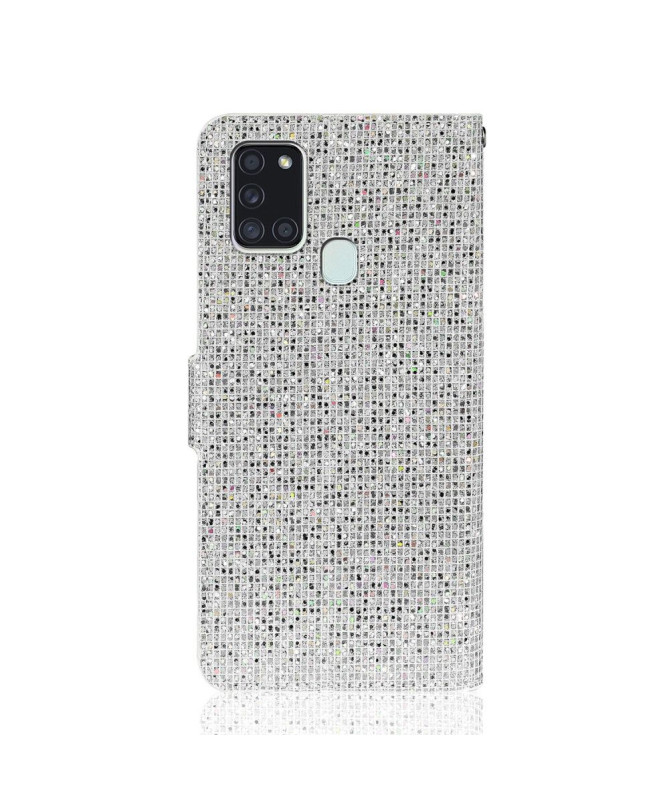 Housse Samsung Galaxy A21s Glitter Porte Cartes