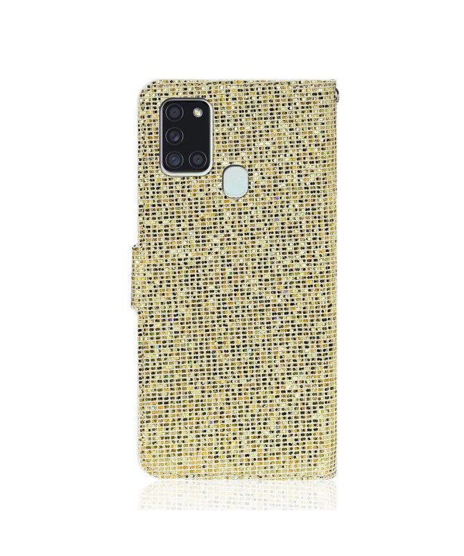Housse Samsung Galaxy A21s Glitter Porte Cartes