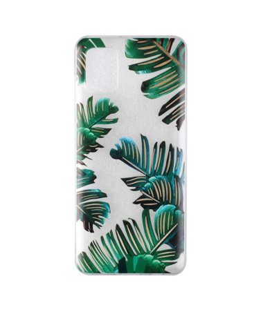 Coque Samsung Galaxy A31 feuilles vertes