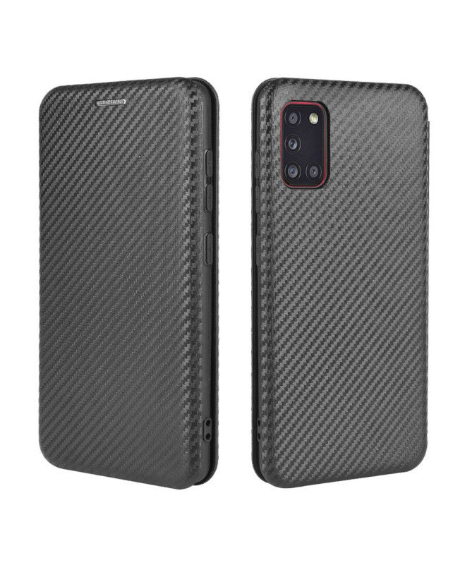 Housse Samsung Galaxy A31 Effet Fibre de Carbone