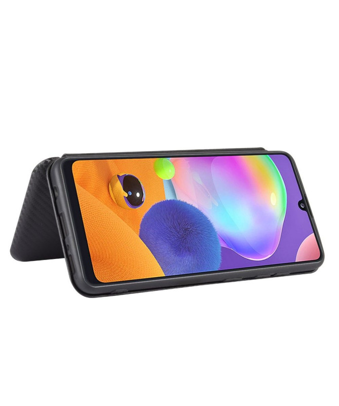 Housse Samsung Galaxy A31 Effet Fibre de Carbone