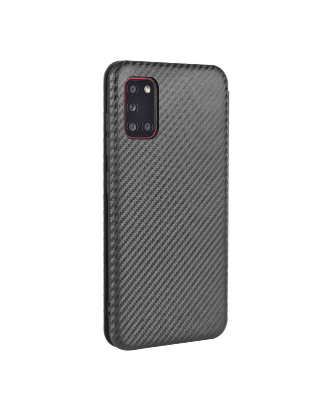 Housse Samsung Galaxy A31 Effet Fibre de Carbone
