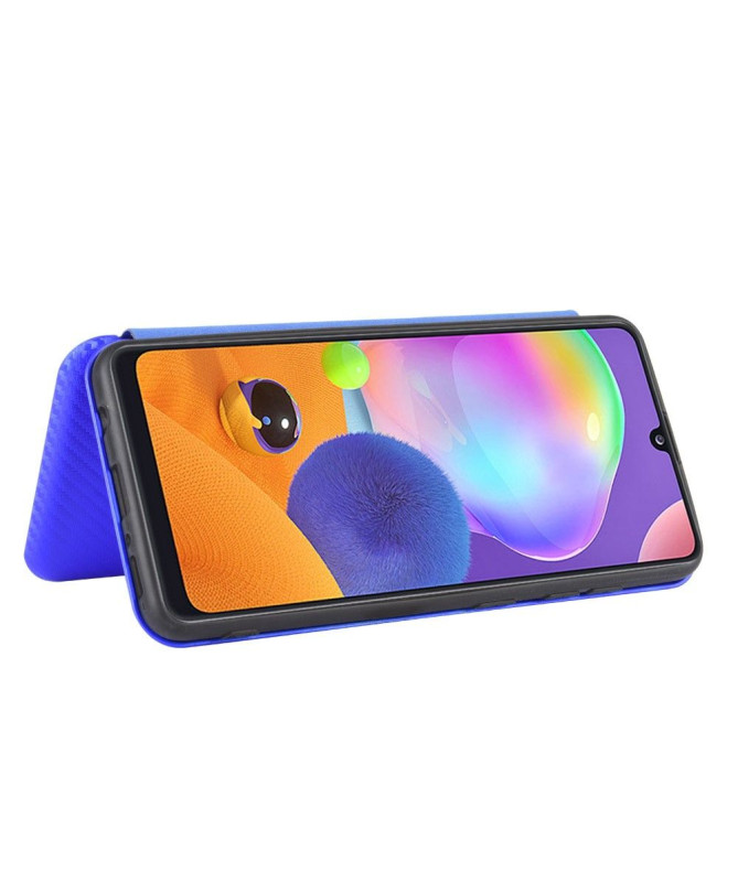 Housse Samsung Galaxy A31 Effet Fibre de Carbone