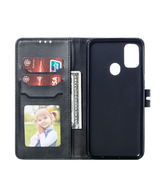 Housse Samsung Galaxy A21s Chaton effet cuir