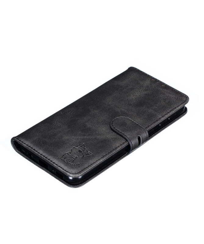 Housse Samsung Galaxy A21s Chaton effet cuir