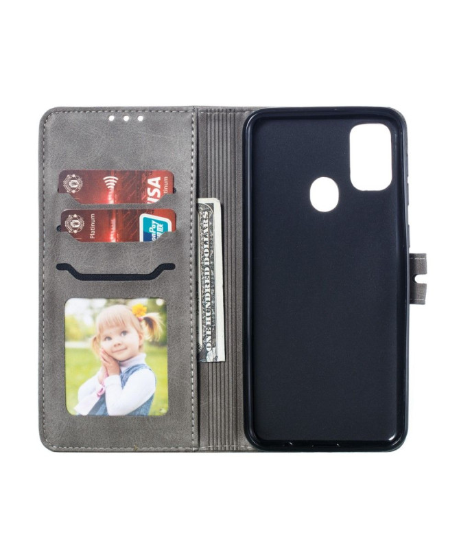 Housse Samsung Galaxy A21s Chaton effet cuir