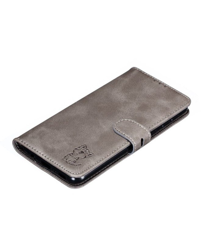 Housse Samsung Galaxy A21s Chaton effet cuir