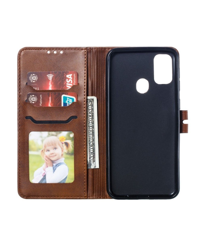 Housse Samsung Galaxy A21s Chaton effet cuir