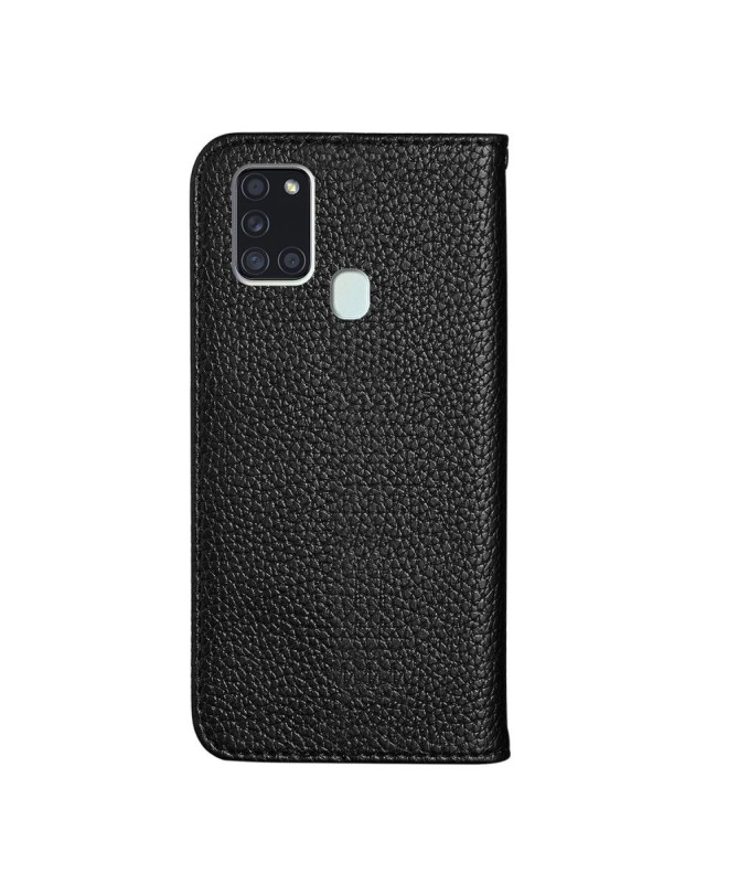 Flip cover Samsung Galaxy A21s simili cuir grainé