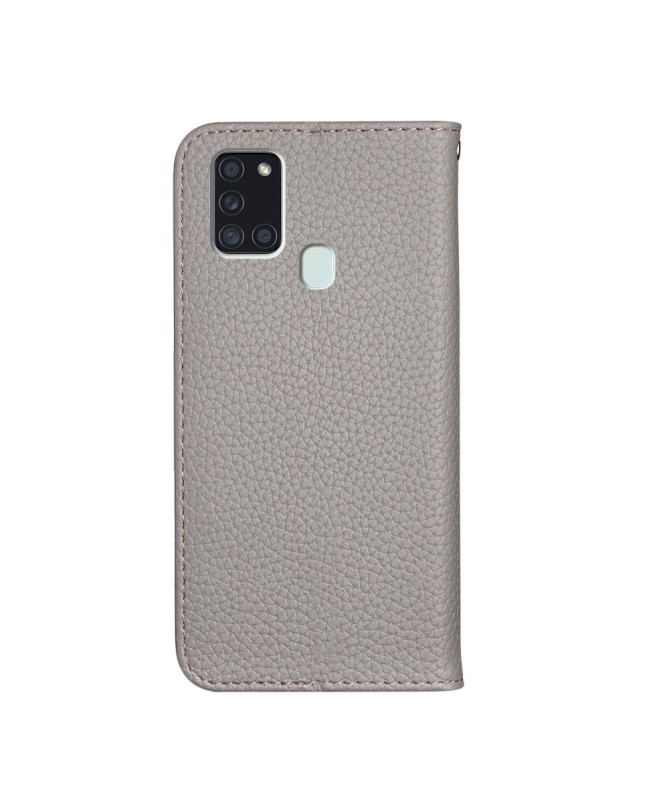 Flip cover Samsung Galaxy A21s simili cuir grainé