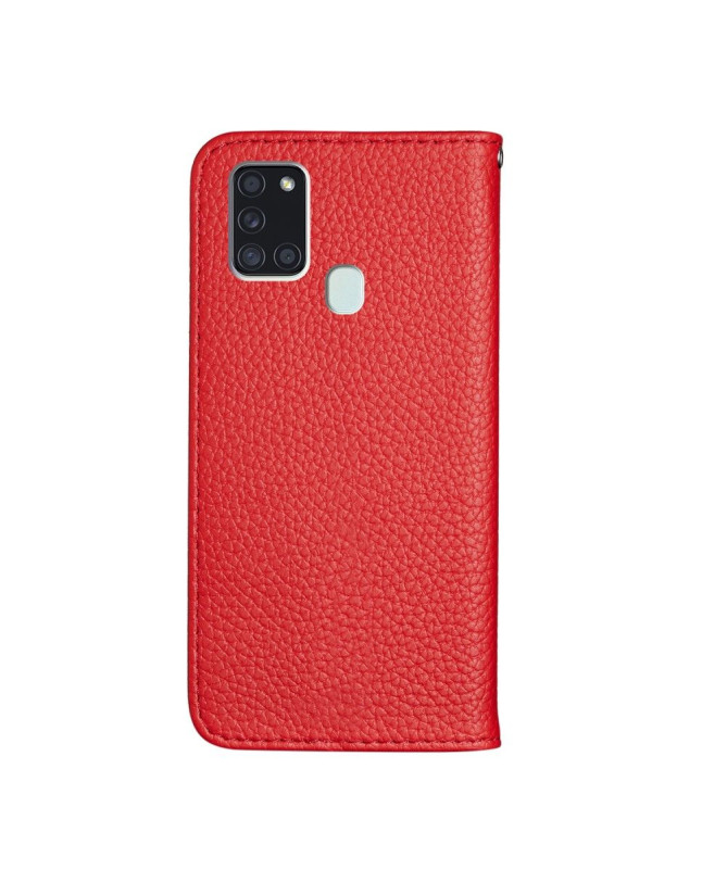 Flip cover Samsung Galaxy A21s simili cuir grainé