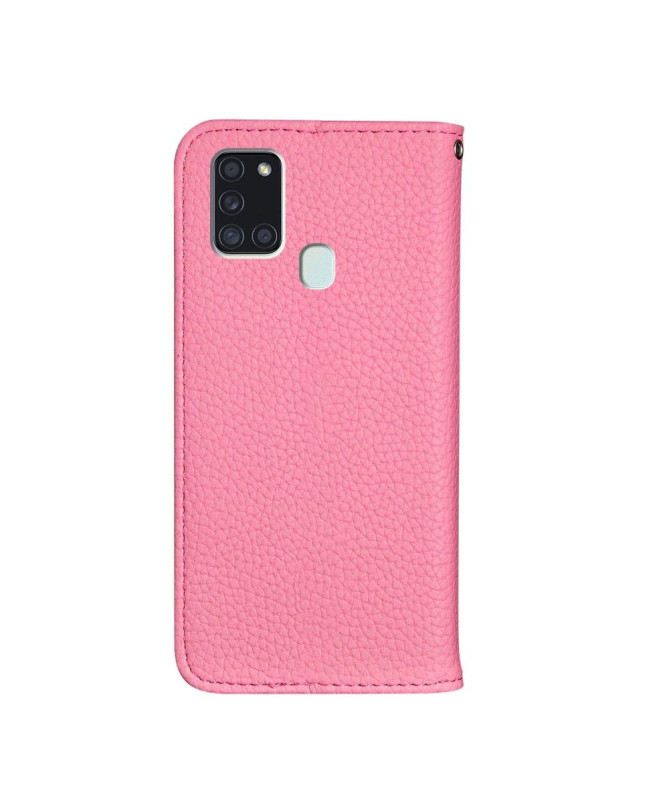 Flip cover Samsung Galaxy A21s simili cuir grainé