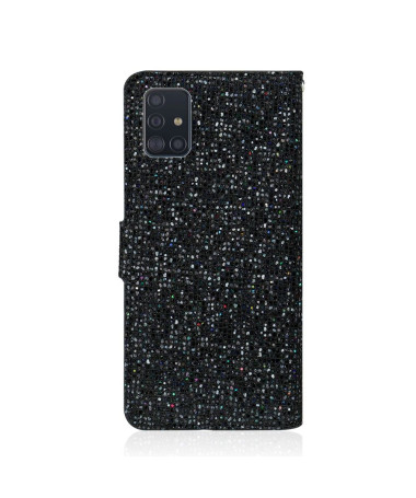 Housse Samsung Galaxy A51 Glitter Porte Cartes