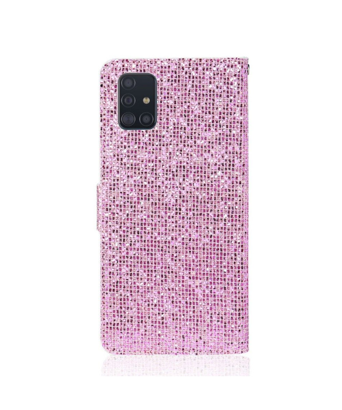 Housse Samsung Galaxy A51 Glitter Porte Cartes