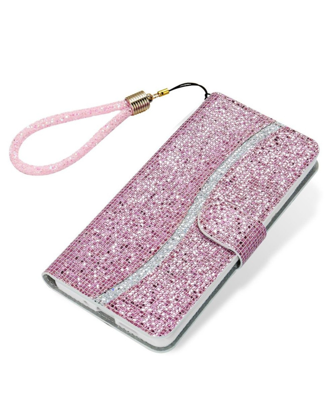 Housse Samsung Galaxy A51 Glitter Porte Cartes