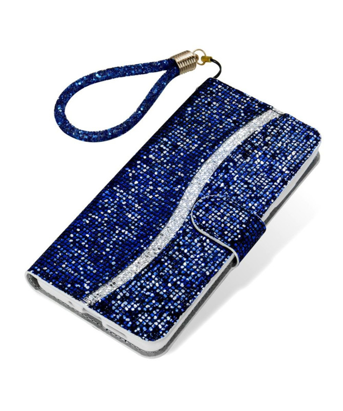 Housse Samsung Galaxy A51 Glitter Porte Cartes