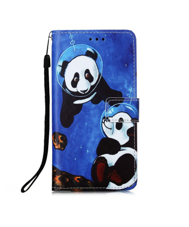 Housse Samsung Galaxy A51 5G Panda astronaute