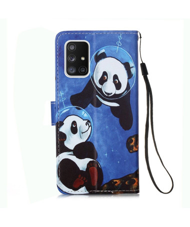 Housse Samsung Galaxy A51 5G Panda astronaute