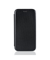 Housse Samsung Galaxy A42 5G simili cuir style fibre de carbone