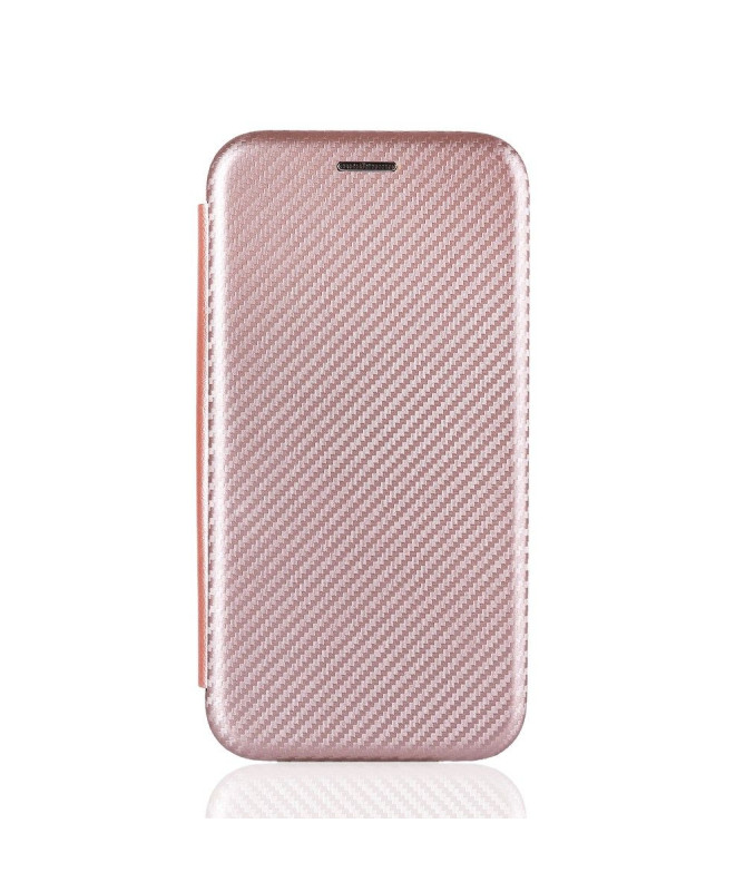 Housse Samsung Galaxy A42 5G simili cuir style fibre de carbone