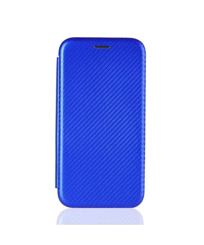 Housse Samsung Galaxy A42 5G simili cuir style fibre de carbone