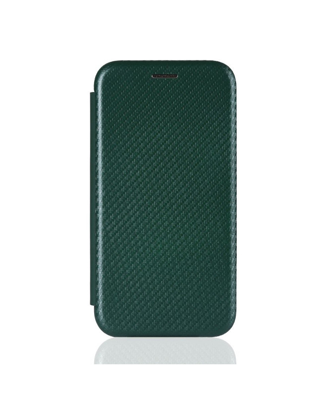 Housse Samsung Galaxy A42 5G simili cuir style fibre de carbone