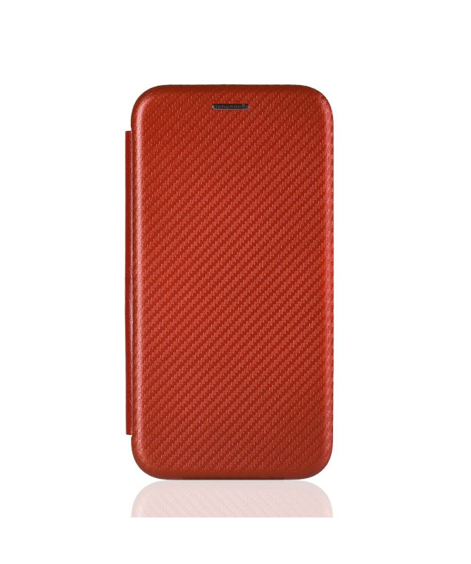 Housse Samsung Galaxy A42 5G simili cuir style fibre de carbone