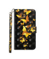 Housse Samsung Galaxy A42 5G papillons dorés